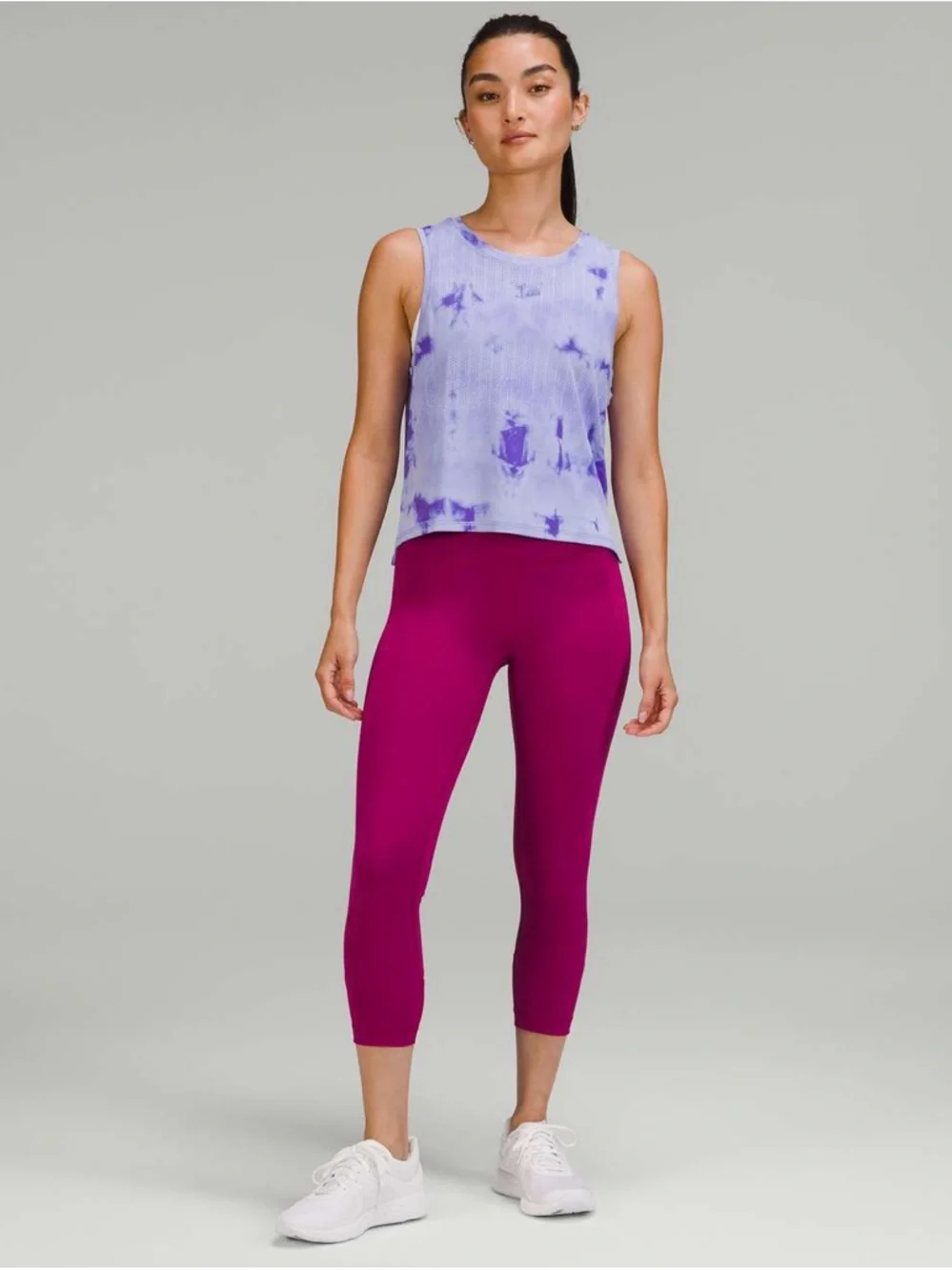 Lululemon Train to Be Tank Top - Rain Stripe Marble Dye Charged Indigo - Picture 2 of 6